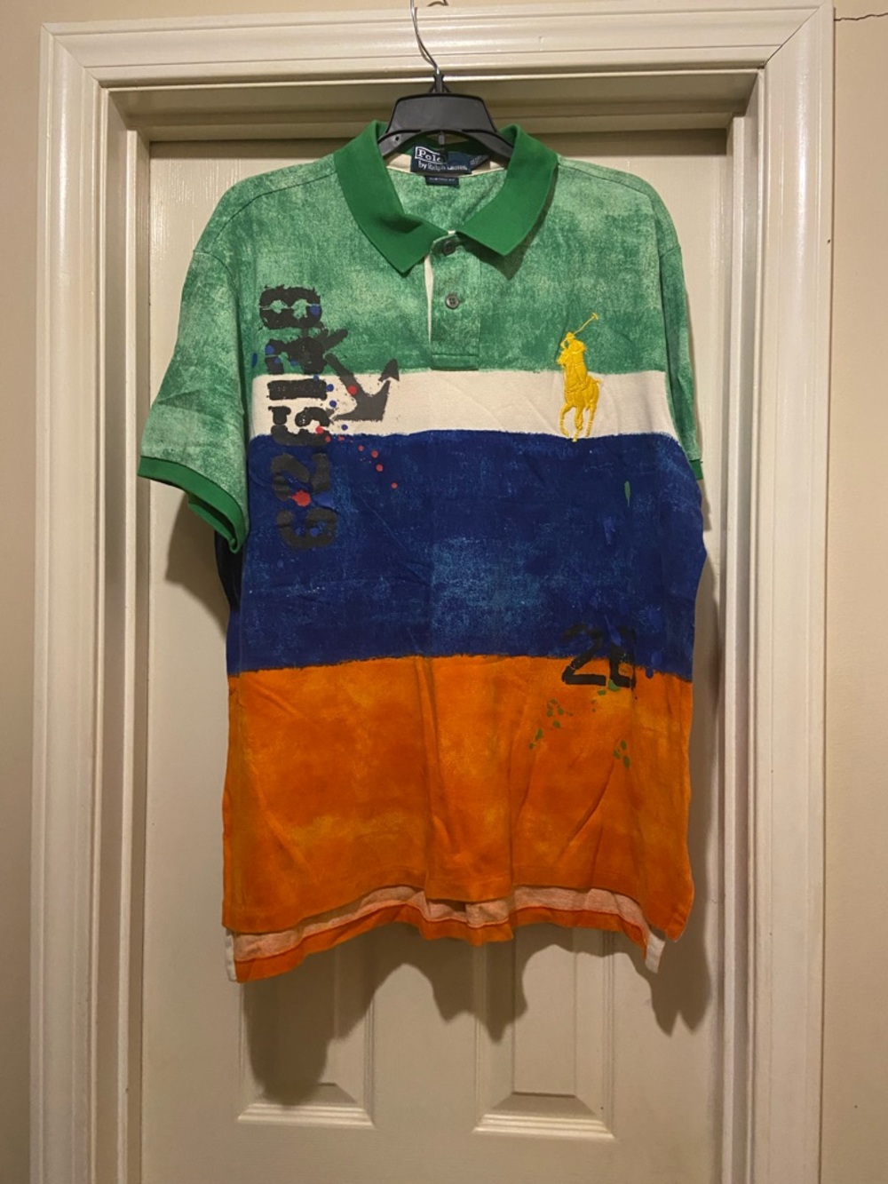 Ralph Lauren Multicolor Striped Polo with Embroidered Pony